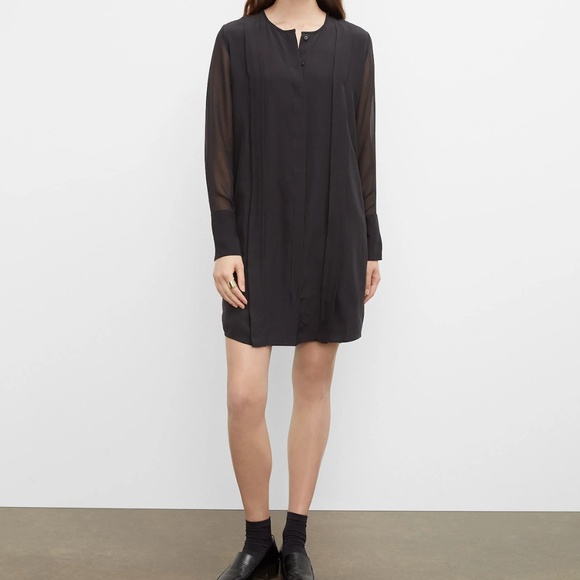 Club Monaco Silk Shirt Dress - Picture 2 of 7